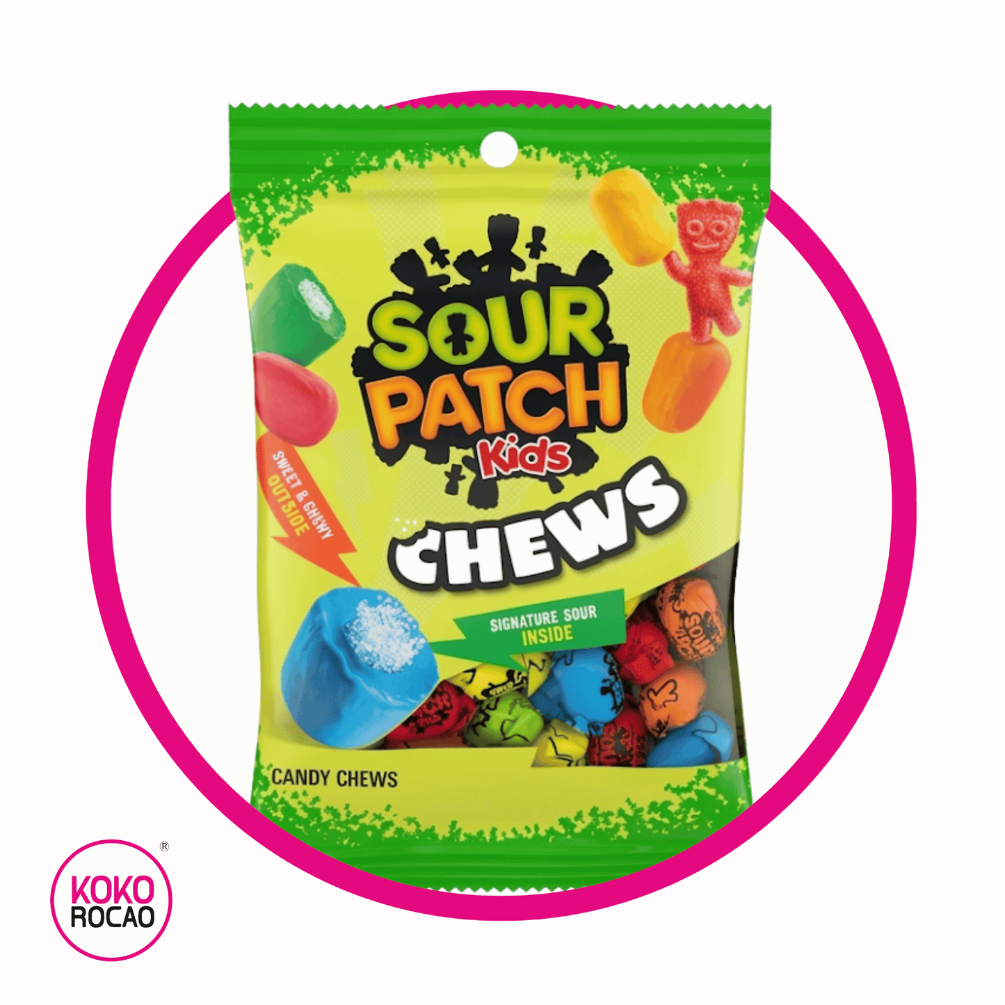 SOUR PATCH KIDS CHEWS SOFT CANDY BOLSA 60GR