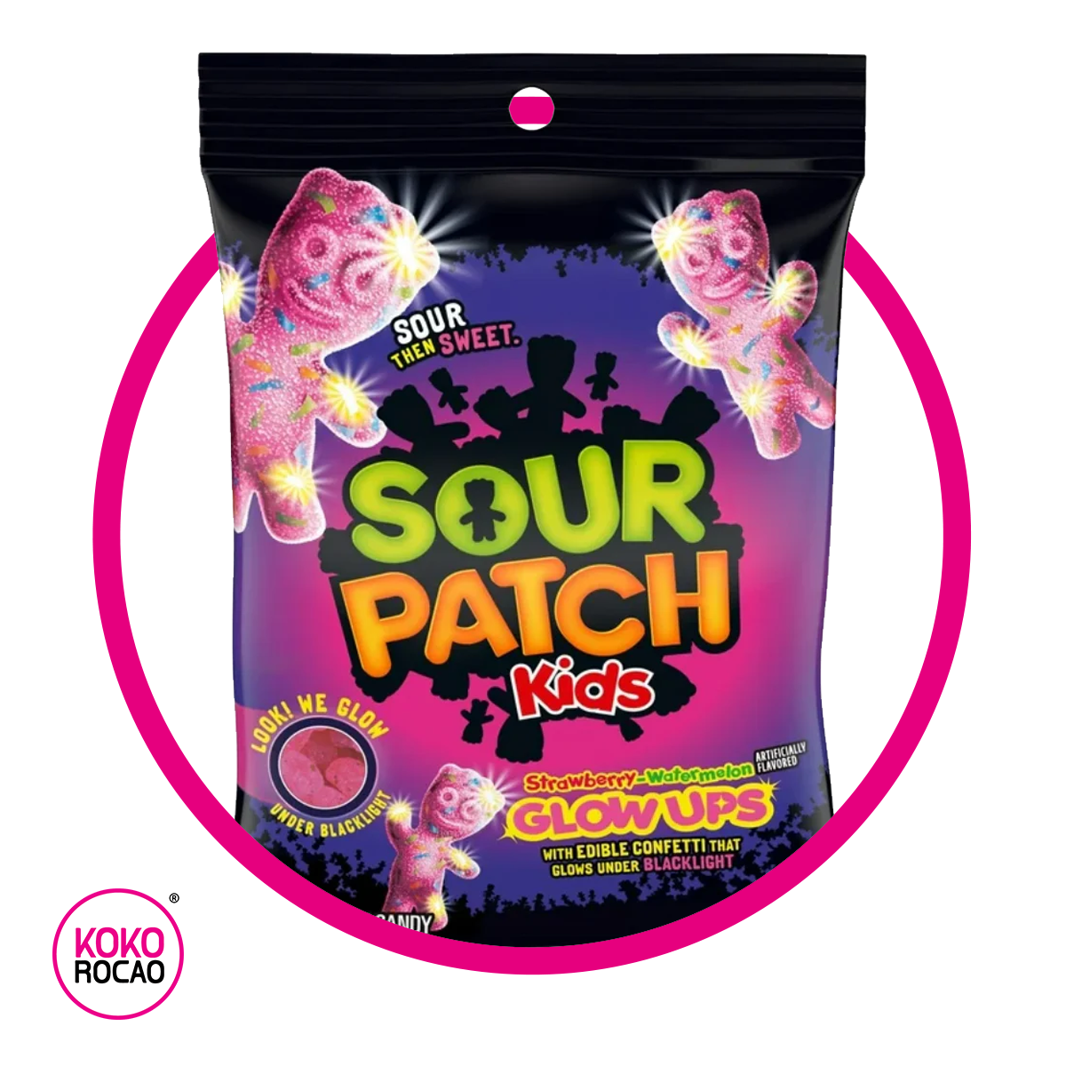 SOUR PATCH KIDS GLOW UPS GUMMY BOLSA 190GR