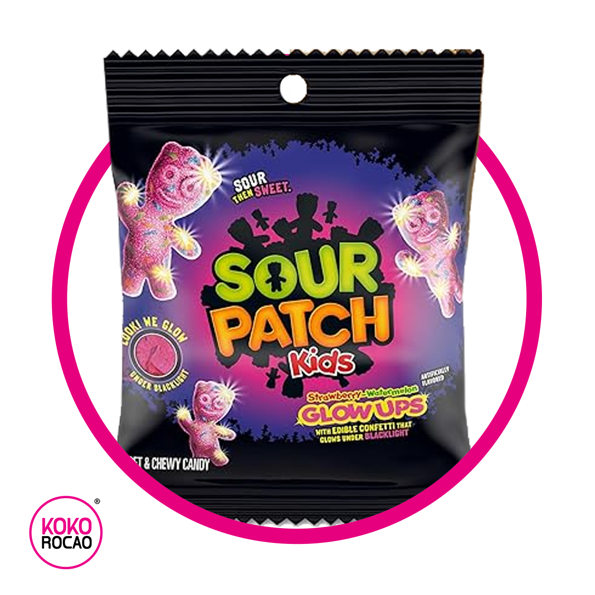 SOUR PATCH KIDS GLOW UPS GUMMY BOLSA 857GR