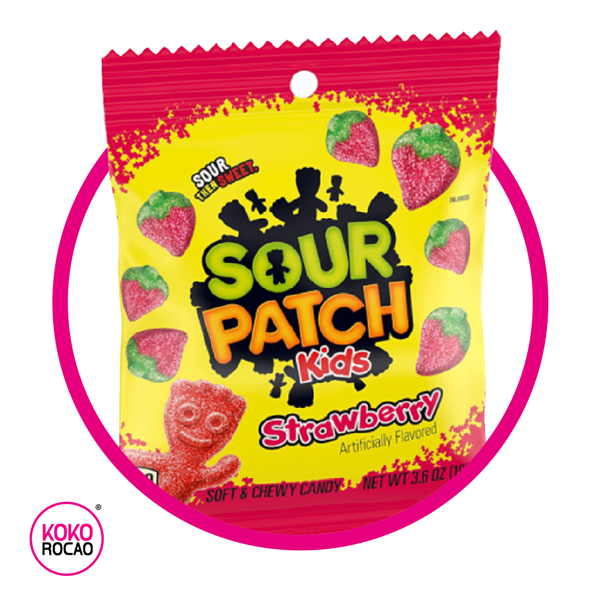 SOUR PATCH KIDS STRAWBERRY GUMMY BOLSA 102GR