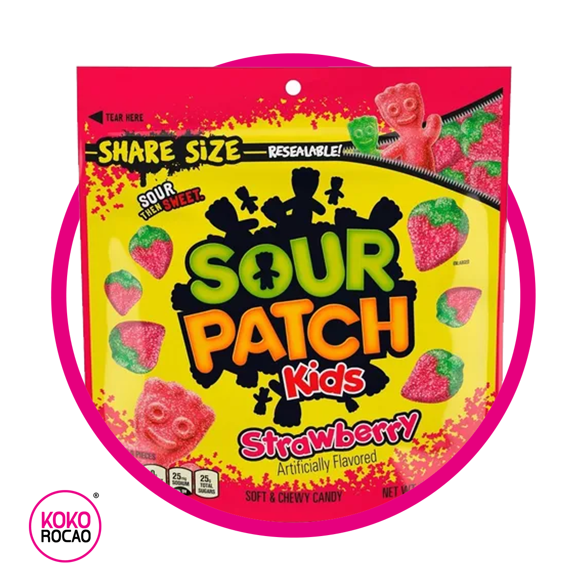 SOUR PATCH STRAWBERRY GUMMY BOLSA 340G