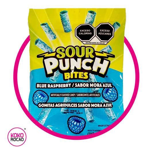 SOUR PUNCH BLUEBERRY GUMMY BOLSA 105G