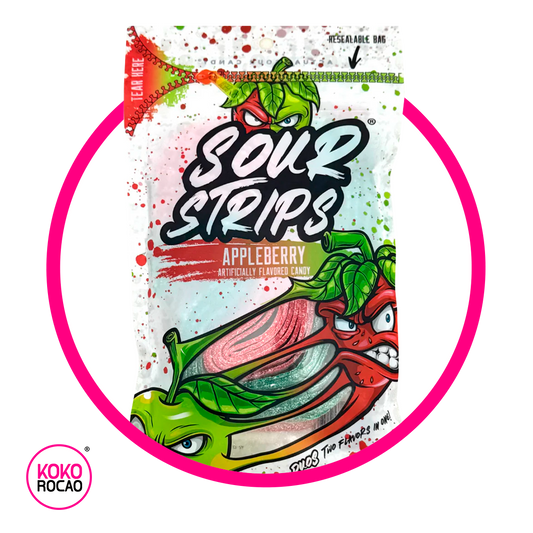 SOUR STRIPS APPLEBERRY GUMMY BOLSA 96GR