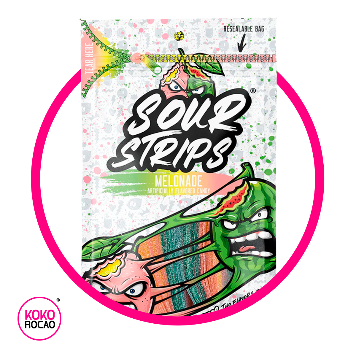 SOUR STRIPS MELONADE GUMMY BOLSA 96GR