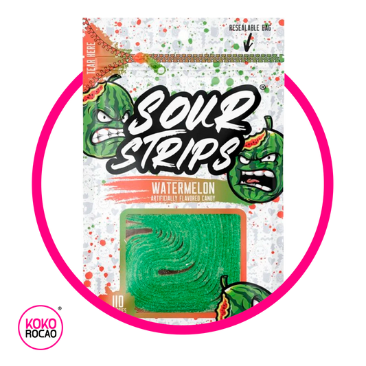 SOUR STRIPS WATERMELON GUMMY BOLSA 96GR