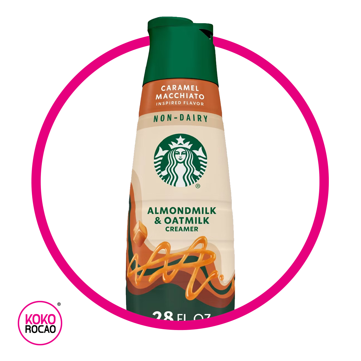 STARBUCKS CREAMER CARAMEL MACCHIATO ALMOND MILK BOTELLA 828 ML