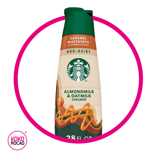 STARBUCKS CREAMER CARAMEL MACCHIATO ALMOND MILK BOTELLA 828 ML