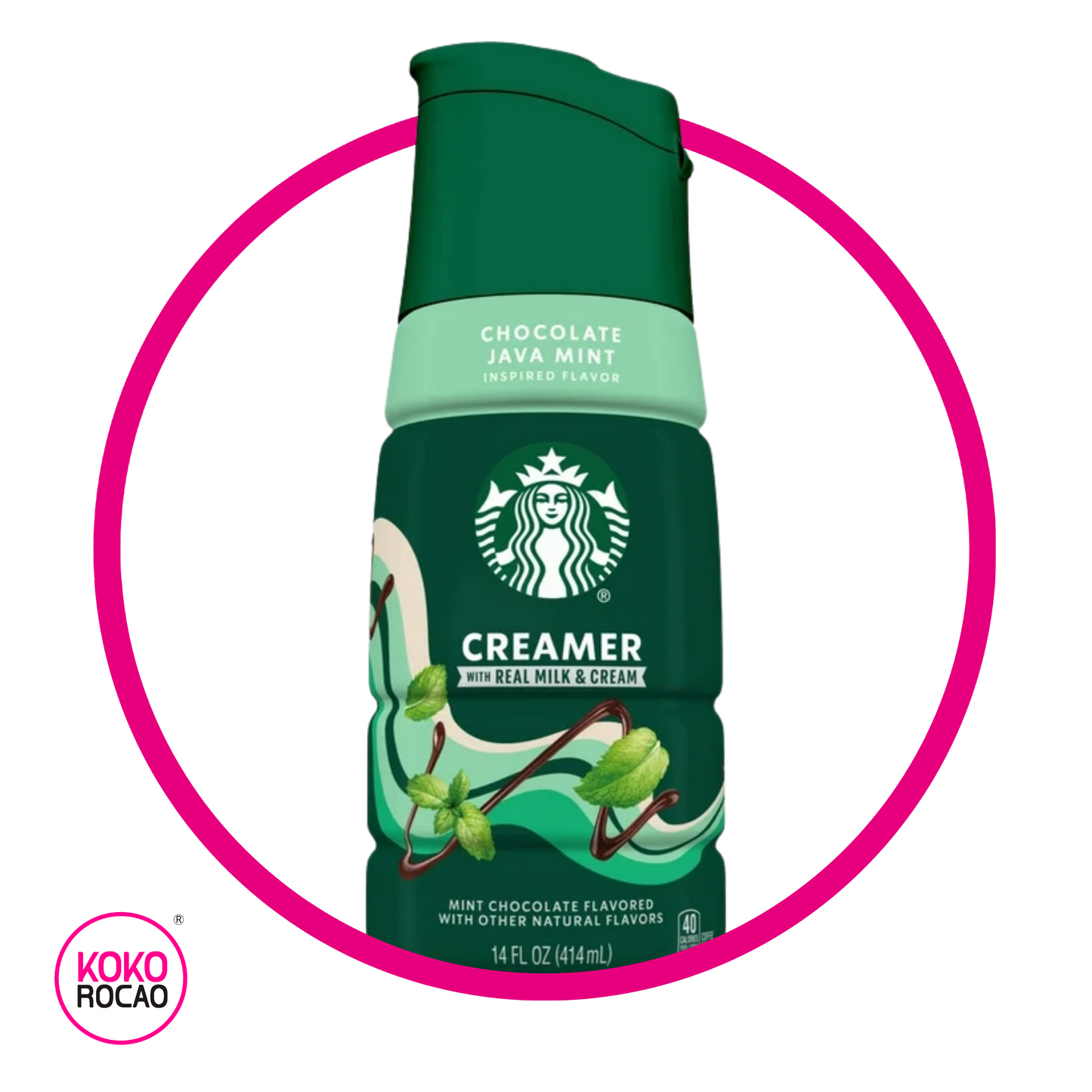 STARBUCKS CREAMER CHOCOLATE JAVA MINT MILK BOTELLA 414ML