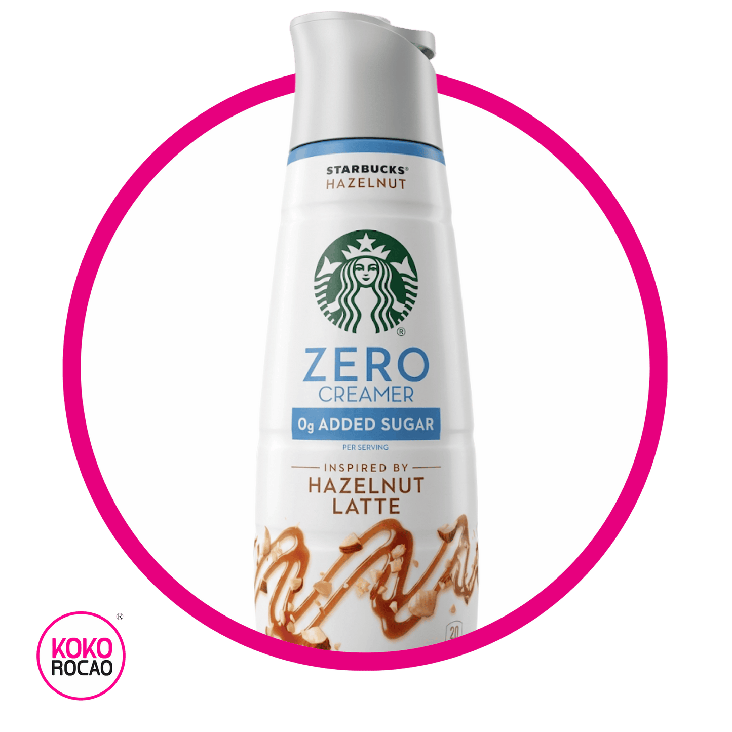 STARBUCKS CREAMER HAZELNUT LATTE ZERO 828ML&
