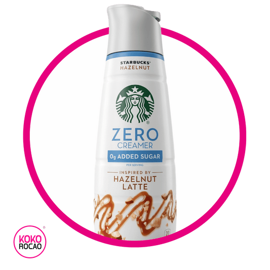 STARBUCKS CREAMER HAZELNUT LATTE ZERO 828ML&