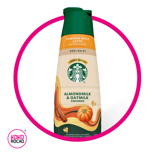 STARBUCKS CREAMER PUMPKIN SPICE LATTE ALMOND MILK OATMILK MILK BOTELLA 828 ML