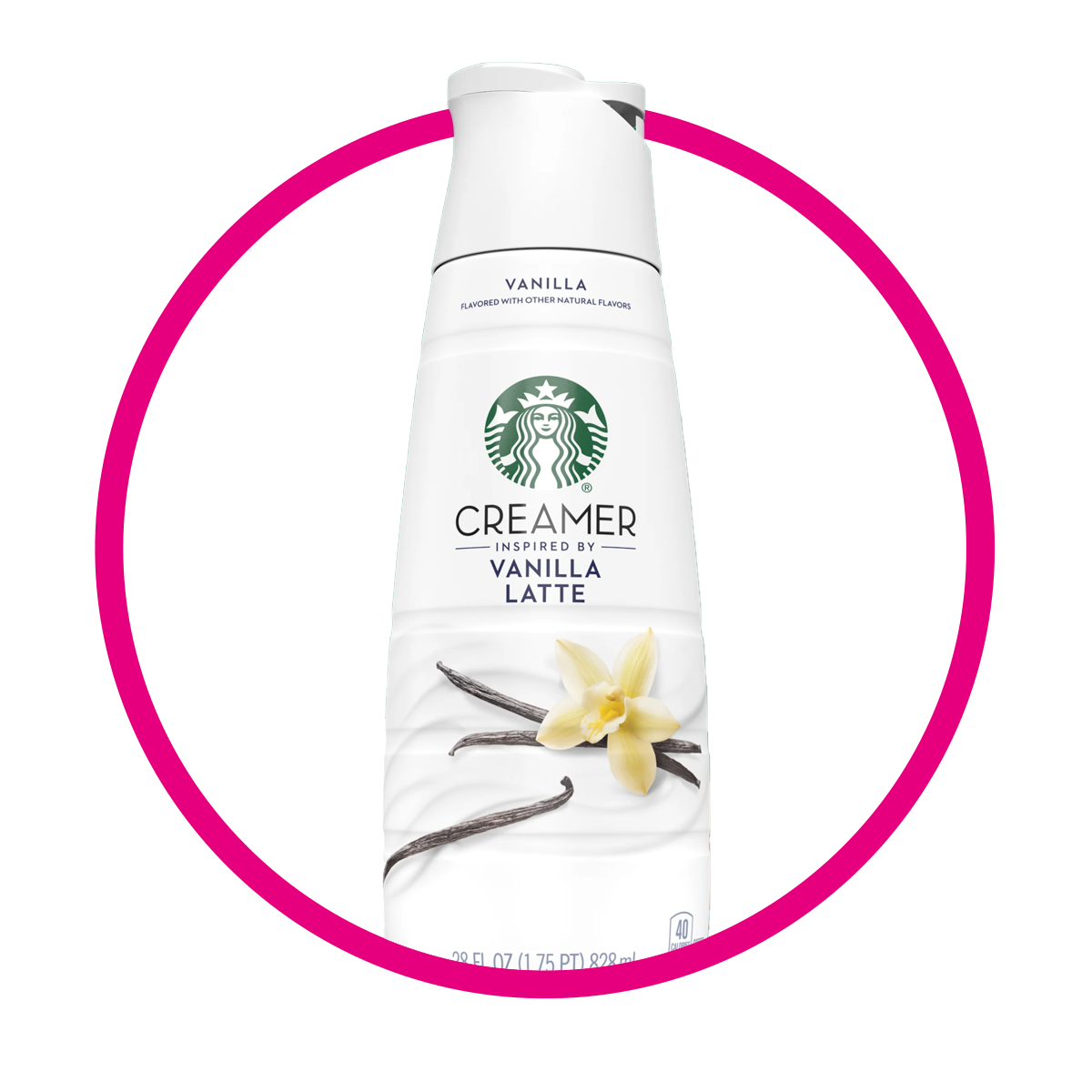 STARBUCKS CREAMER VANILLA LATTE BOTELLA 828 ML