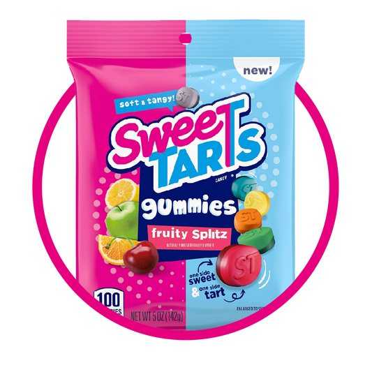 SWEETARTS FRUITY SPLITS GUMMY BOLSA 142GR