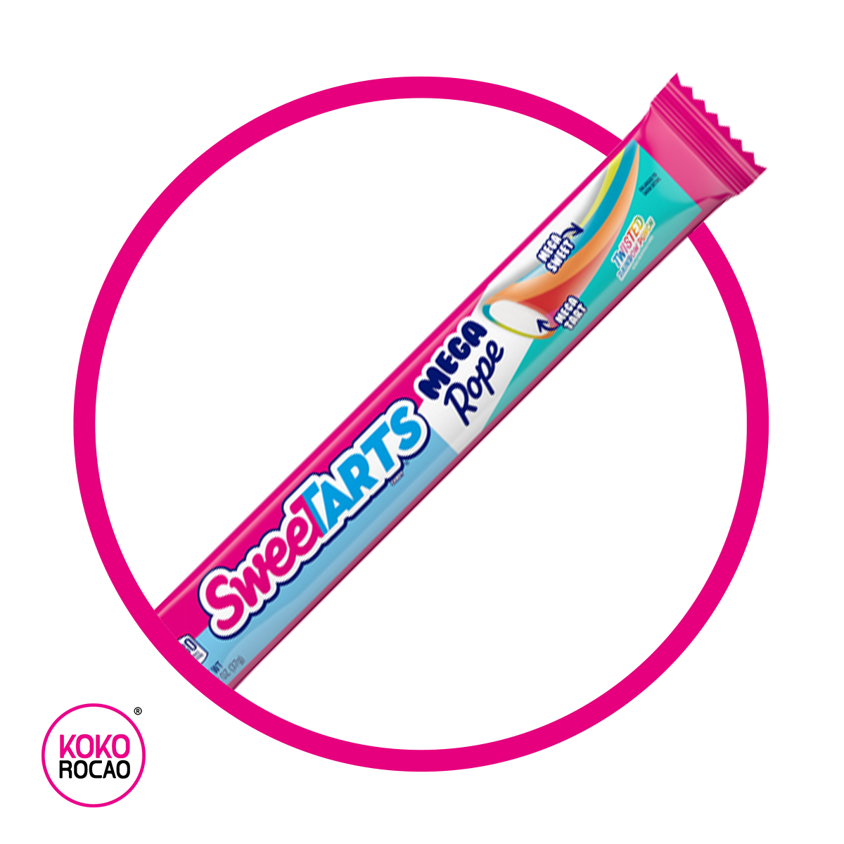 SWEETARTS NEGA ROPE TWISTED SOFT CANDY PIEZA 37 GR