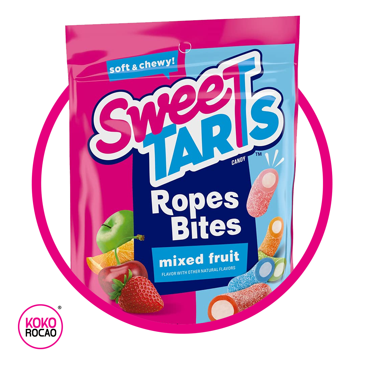 SWEETARTS ROPES BITES MIXED GUMMY BOLSA 227G $%M*