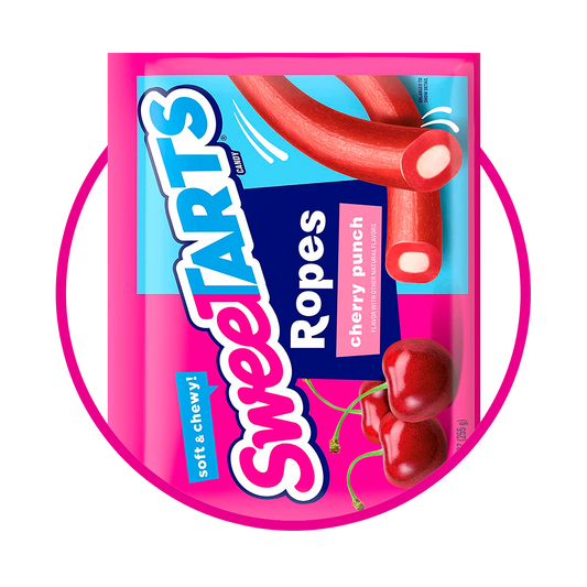 SWEETARTS ROPES CHERRY PUNCH SOFT CANDY BOLSA 255GR