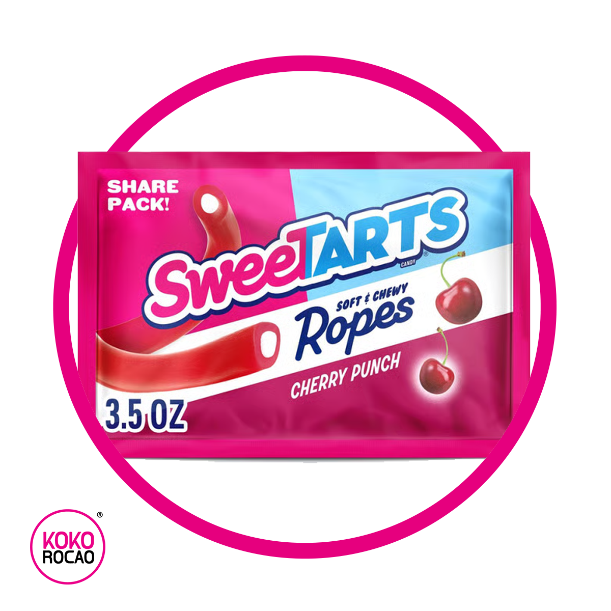 SWEETARTS ROPES CHERRY PUNCH SOFT CANDY BOLSA 99GR