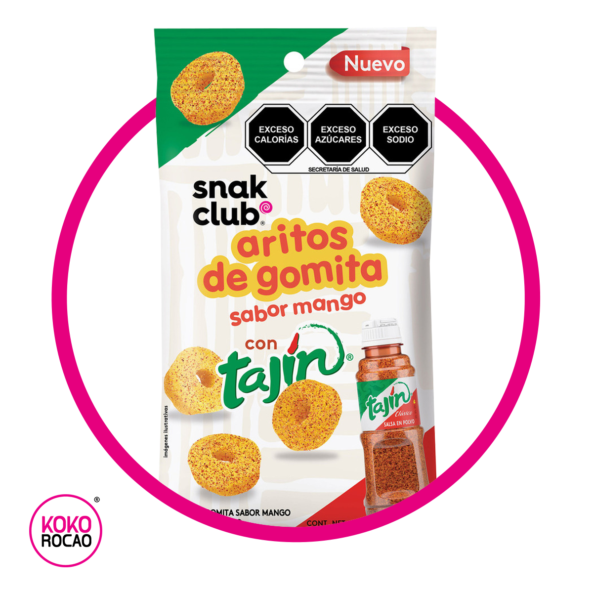 TAJIN HALOS MANGO GUMMY BOLSA 141 GR