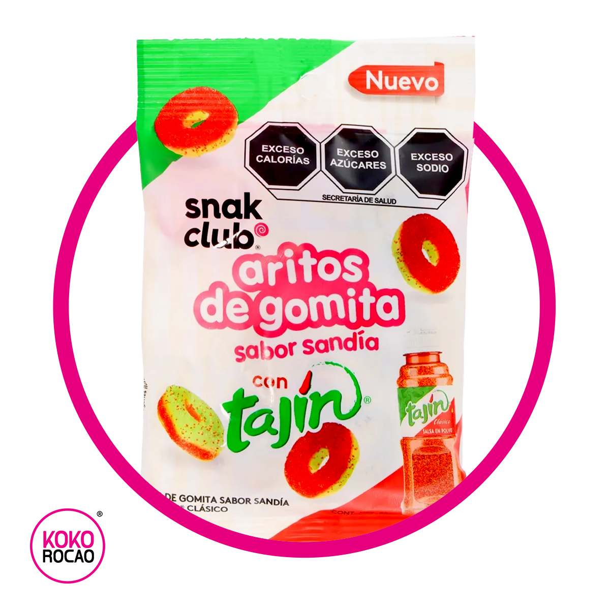 TAJIN HALOS WATERMELON GUMMY BOLSA 55 GR
