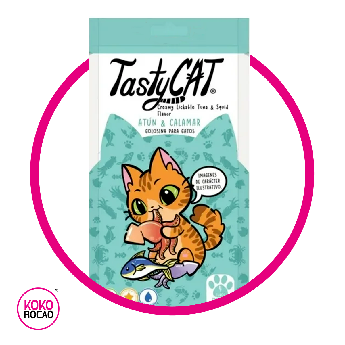 TASTY CAT ATUN Y CALAMAR BOLSA 60 GR