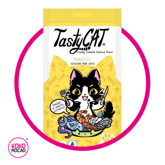 TASTY CAT GOLOCINA PARA GATOS MARISCOS BOLSA 60 GR