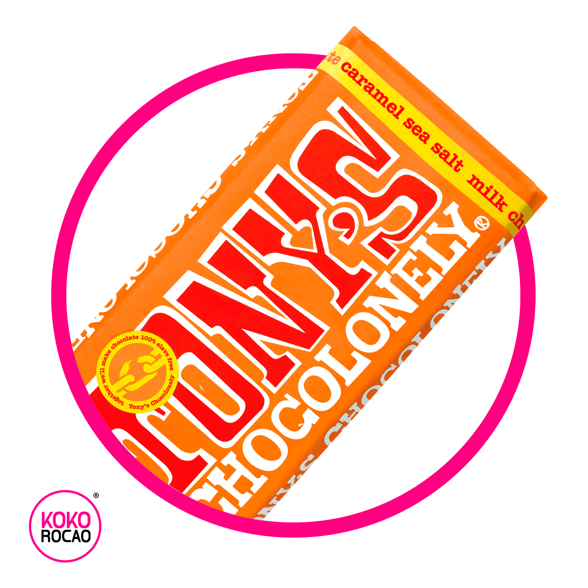 TONY MILK AND CARAMEL CHOCOLATE BARRA 180GR