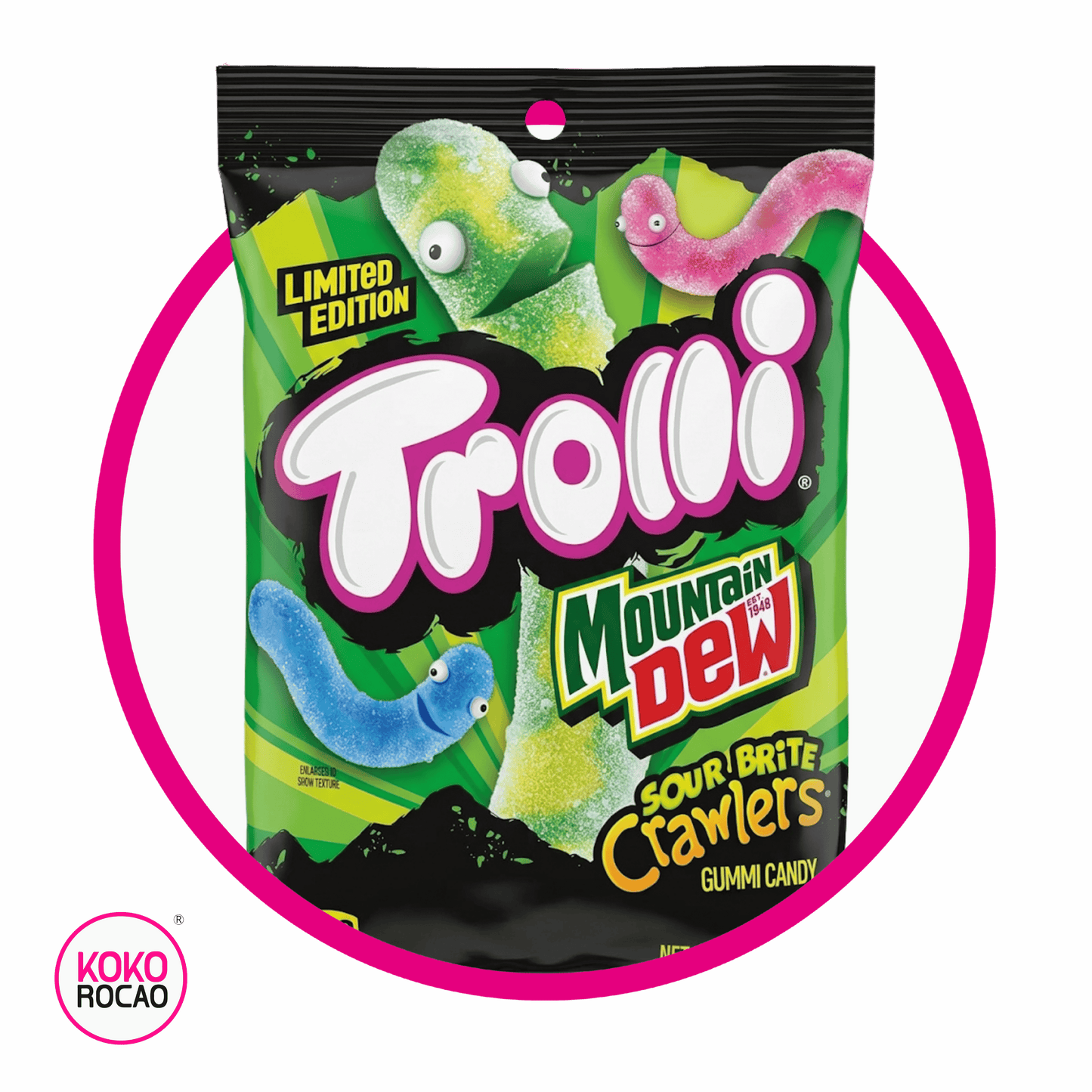 TROLLI MOUNTAIN DEW GUMMY BOLSA 178GR