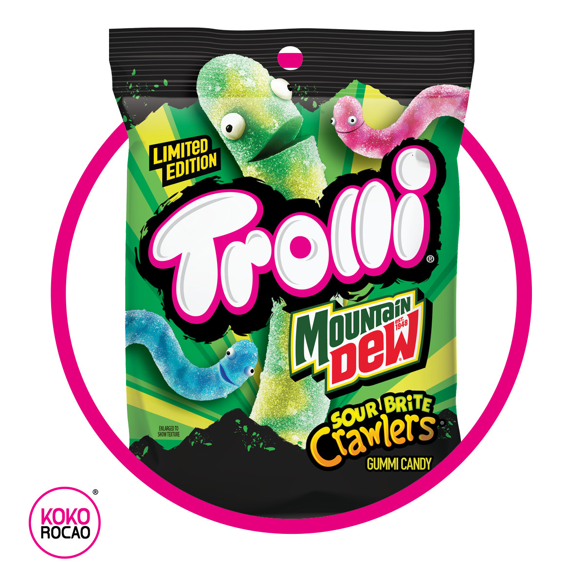 TROLLI MOUNTAIN DEW GUMMY BOLSA 348GR
