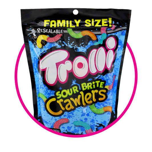 TROLLI SOUR BRITE CRAWLERS GUMMY BOLSA 396G