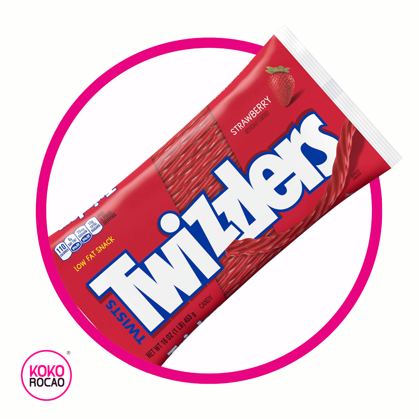 TWIZZLERS STRAWBERRY BOLSA 453G