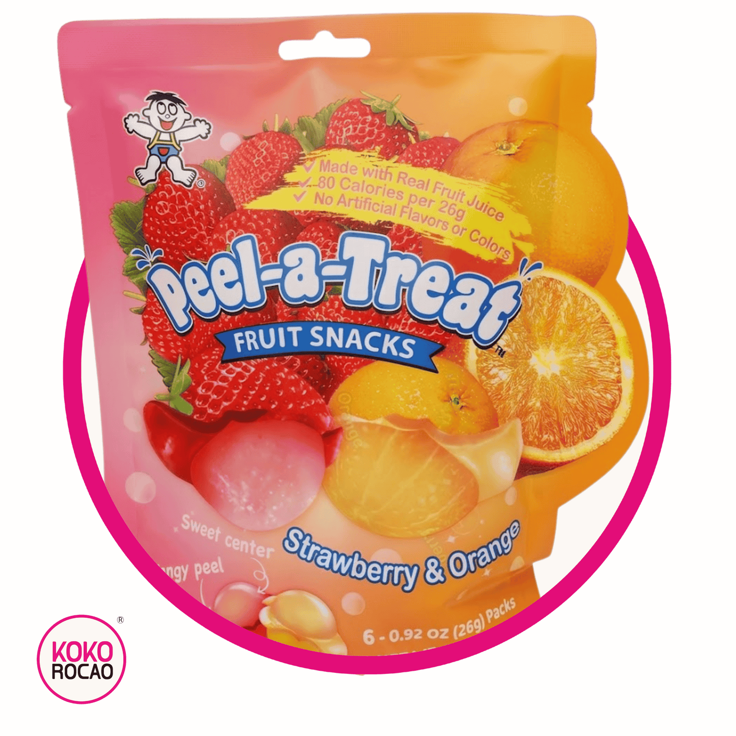 WANT-WANT PEEL-A-TREAT FRESA Y NARANJA 156GR