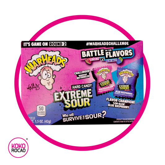 WARHEADS BATTLE FLAVORS HARD CANDY CAJA 42GR