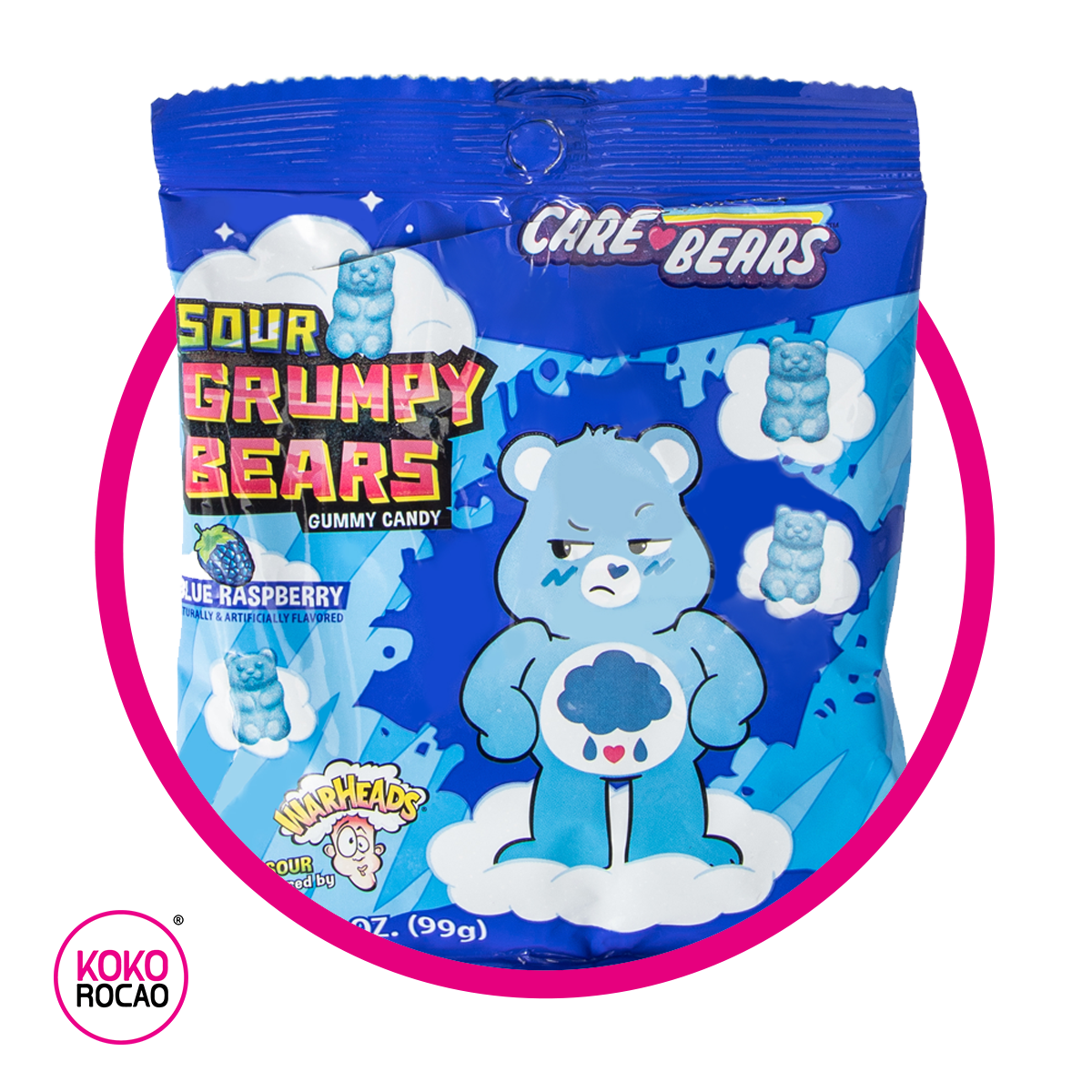 WARHEADS CARE BEARS GUMMY BOlSA 99GR