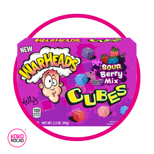 WARHEADS CUBES BERRY MIX CAJA 99GR