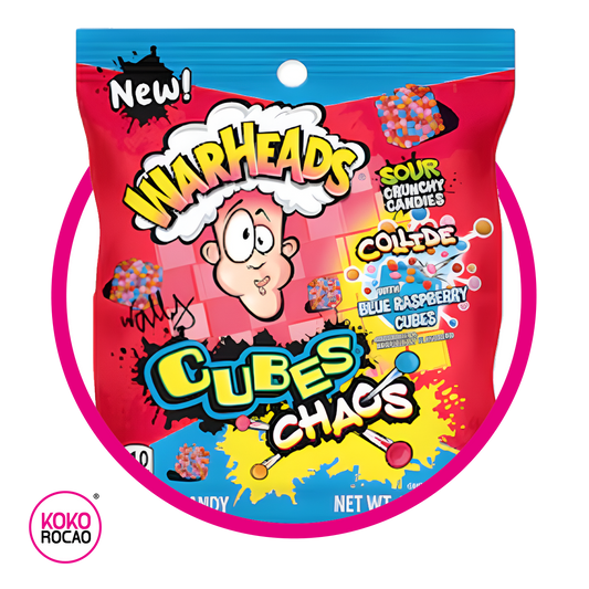 WARHEADS CUBES CHAOS GUMMY BOLSA 85GR