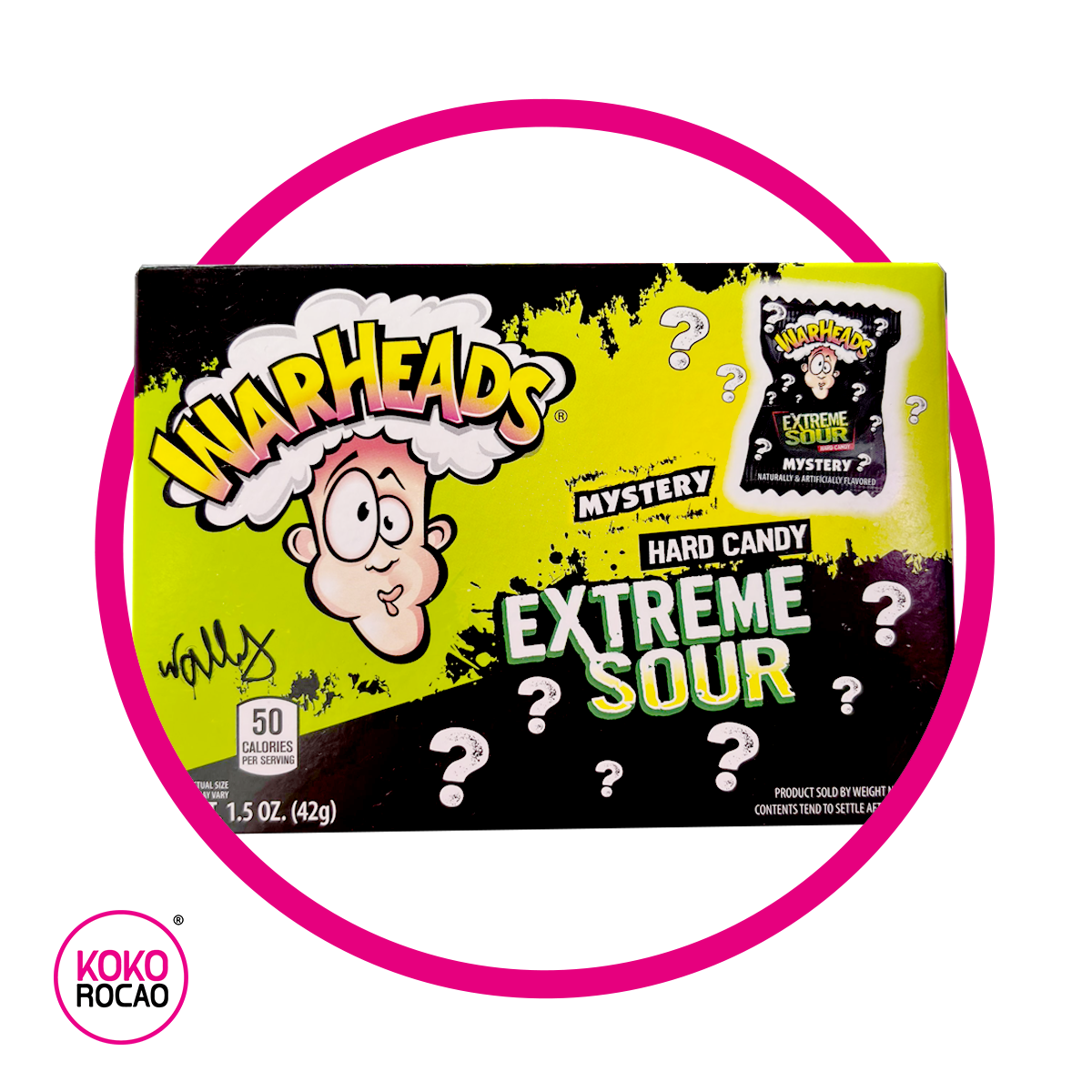 WARHEADS MYSTERY HARD CANDY CAJA 42GR