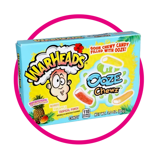WARHEADS OOZE TROPICAL SOFT CANDY CAJA 85 GR