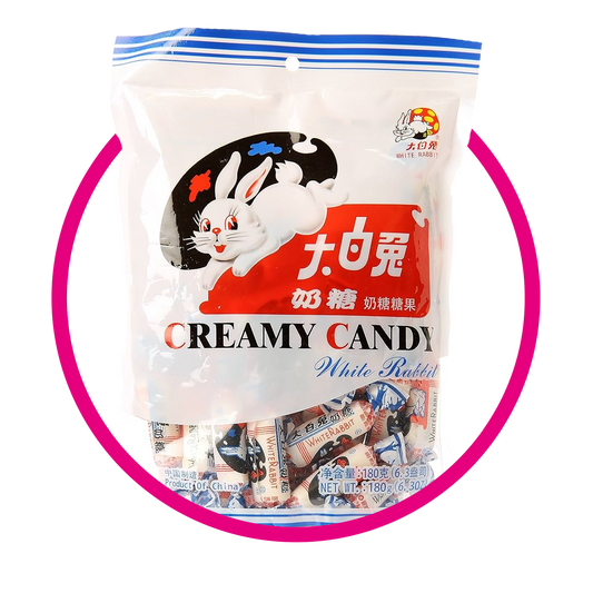 WHITE RABBIT CREAMY HARD CANDY BOLSA 114GR