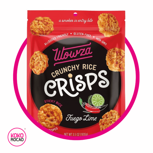 WOWZA CRUNCHY RICE CRISPS FUEGO LIME SNACKS BOLSA 100