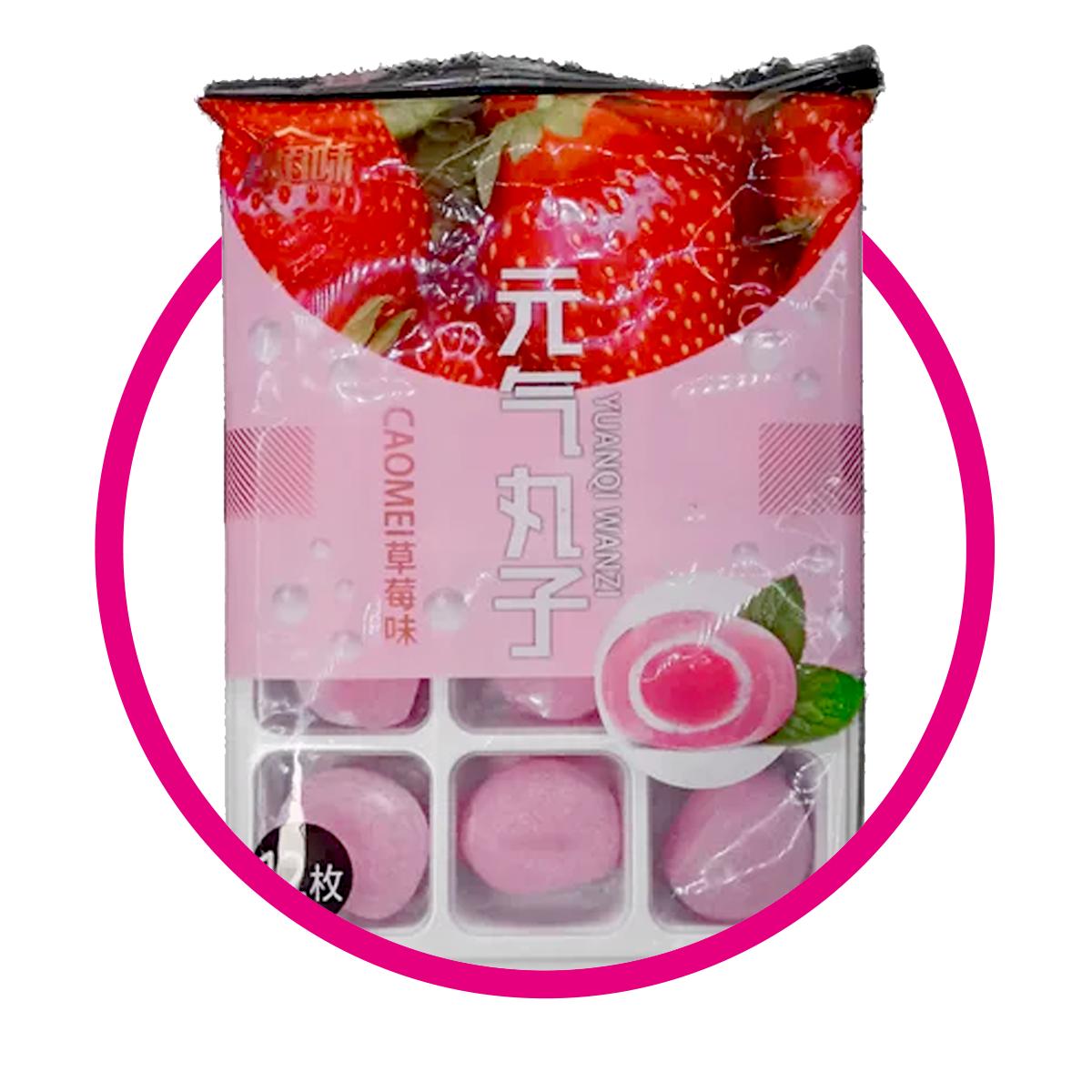 YUANQI WANZI MOCHI PREMIUM STRAWBERRY CUPCAKE BOLSA 180 GR