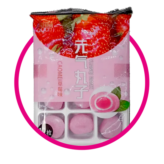 YUANQI WANZI MOCHI PREMIUM STRAWBERRY CUPCAKE BOLSA 180 GR