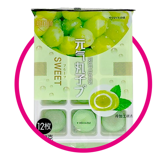 YUANQI WANZI MOCHI PREMIUM UVA CUPCAKE CAJA 180 GR