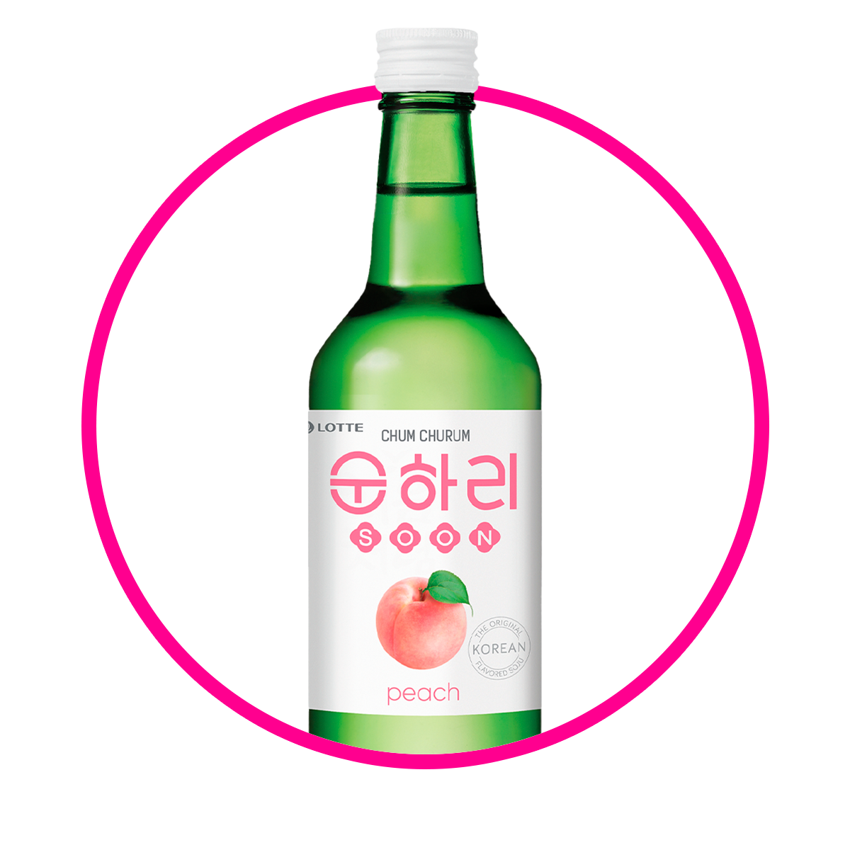 SOJU DURAZNO ALCHOLICA BOTELLA 360ML