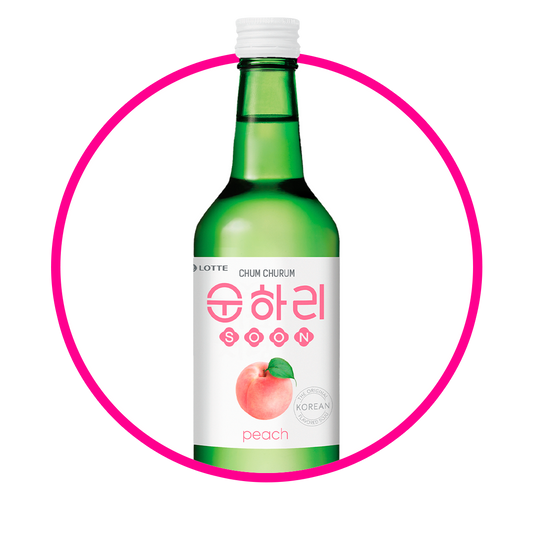 SOJU DURAZNO ALCHOLICA BOTELLA 360ML